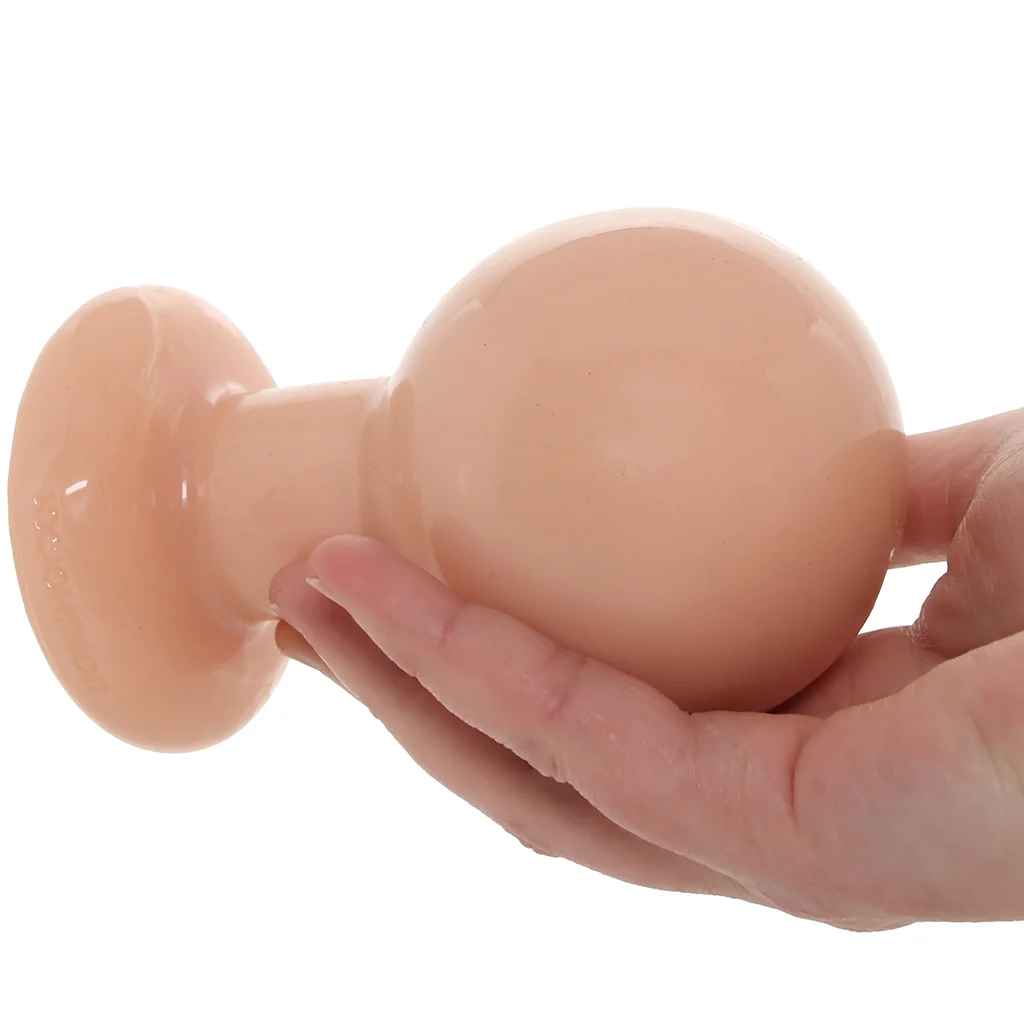 The Classic Large Round Butt Plug in Cream - Image 4