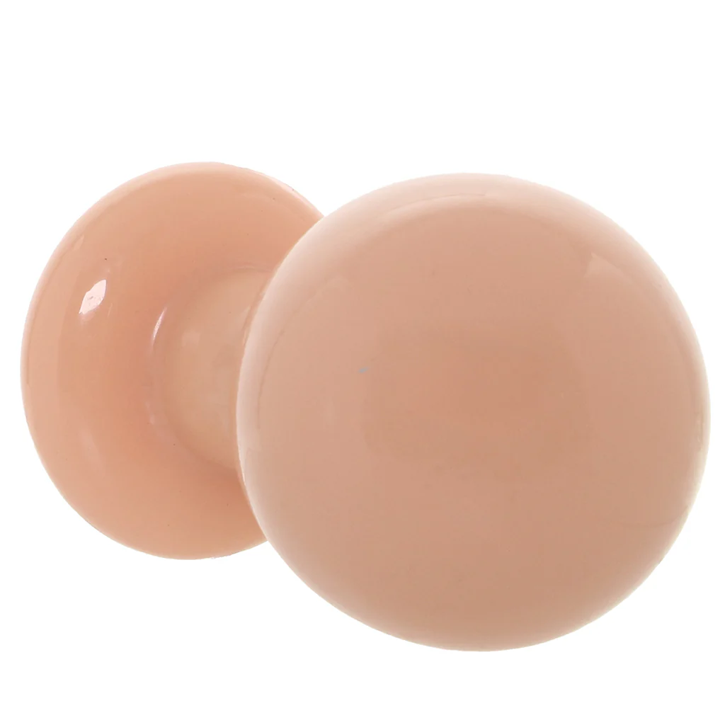 The Classic Large Round Butt Plug in Cream - Image 6