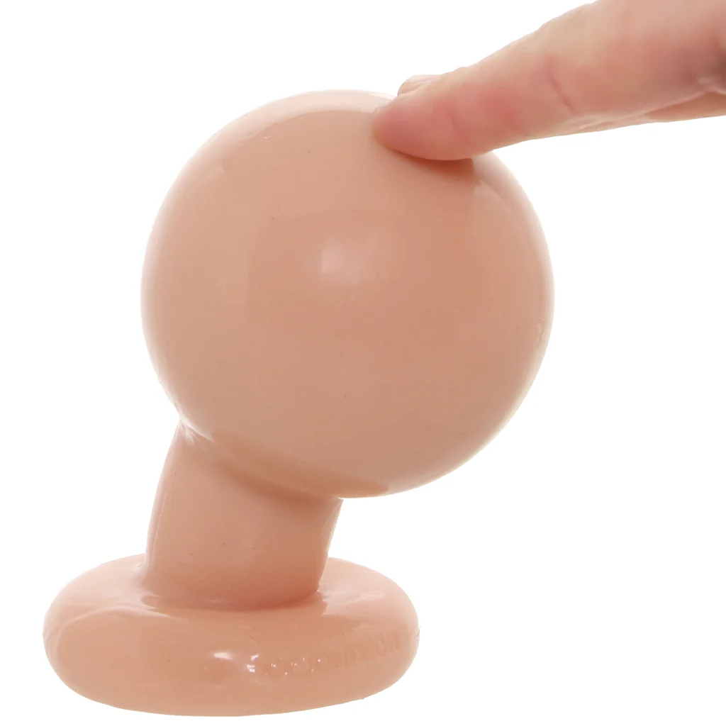 The Classic Large Round Butt Plug in Cream - Image 7