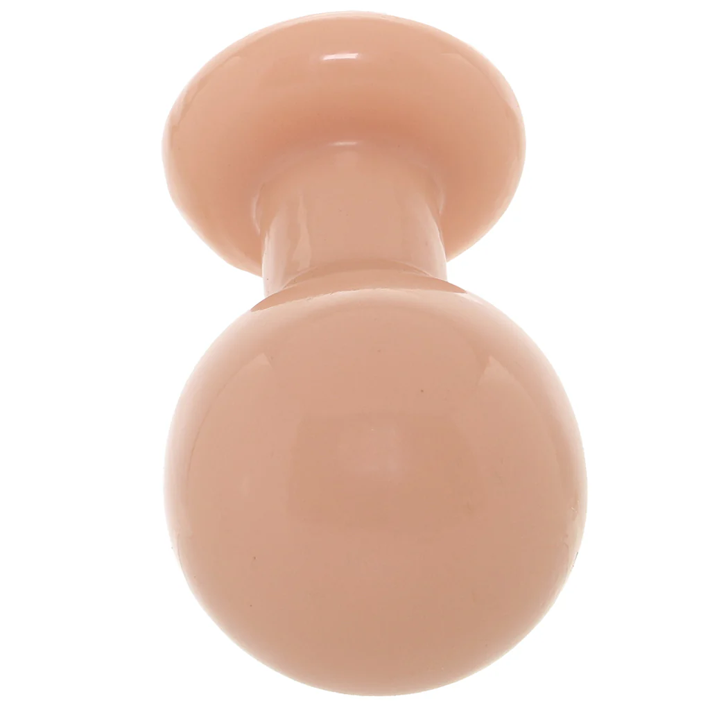 The Classic Large Round Butt Plug in Cream - Image 8