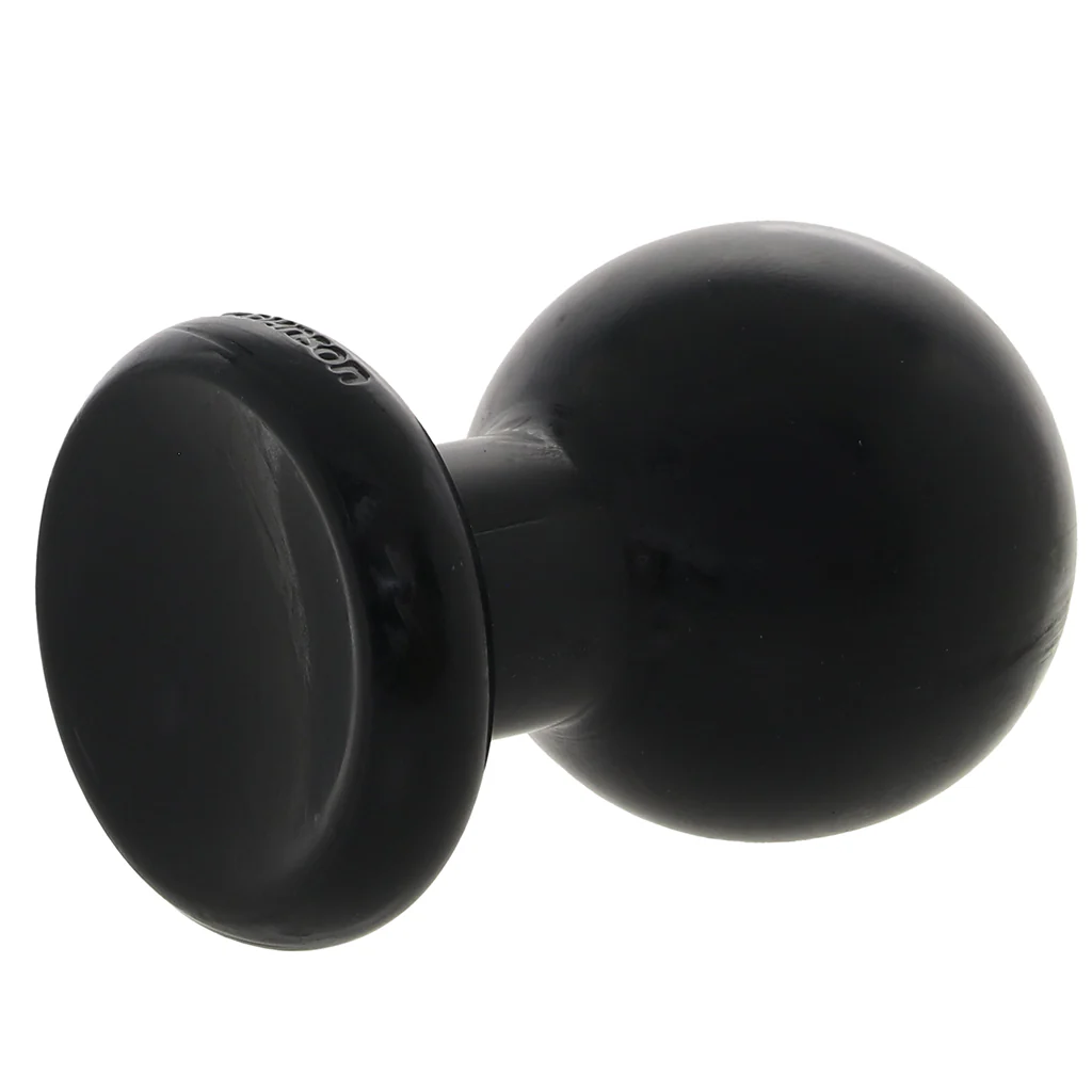 The Classic Large Round Butt Plug in Black - Image 5