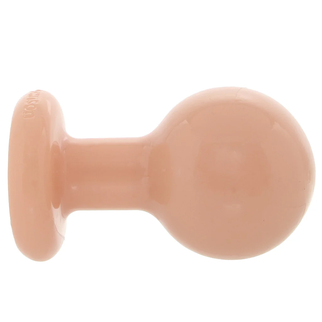 The Classic Medium Round Butt Plug in Cream - Image 3