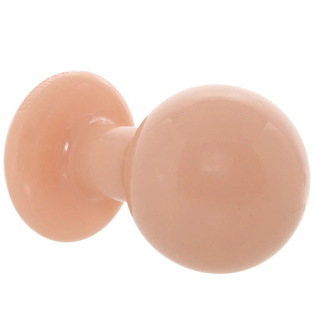 The Classic Medium Round Butt Plug in Cream - Image 6