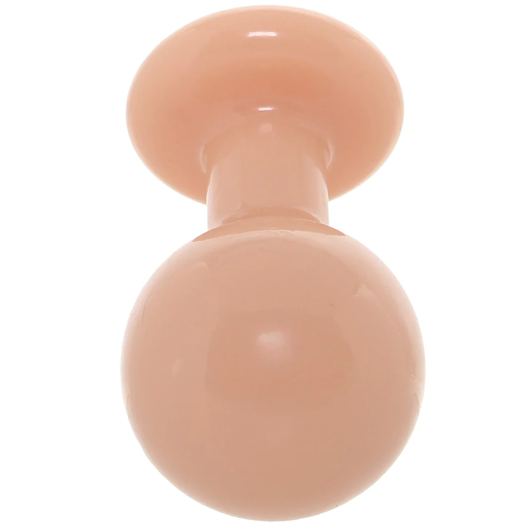 The Classic Medium Round Butt Plug in Cream - Image 8