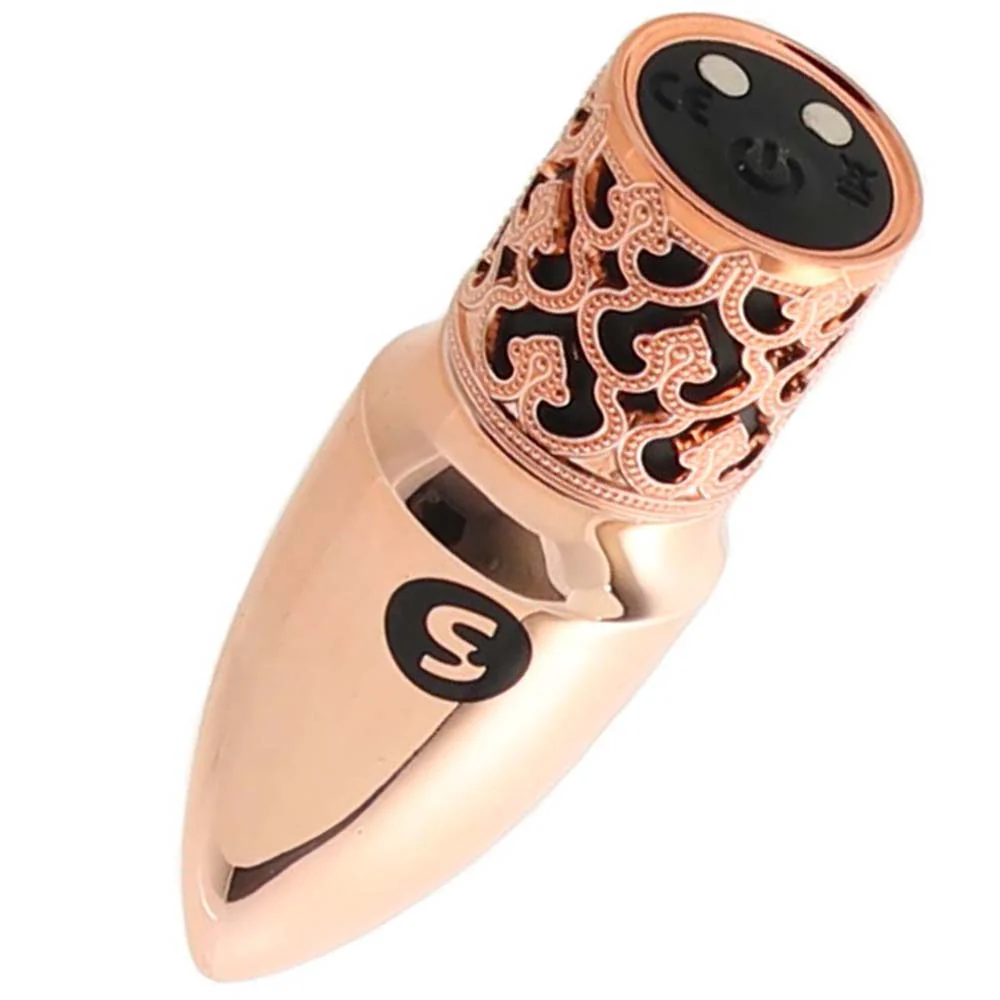 Royal Gems Glitter Bullet Vibe in Rose Gold - Image 3