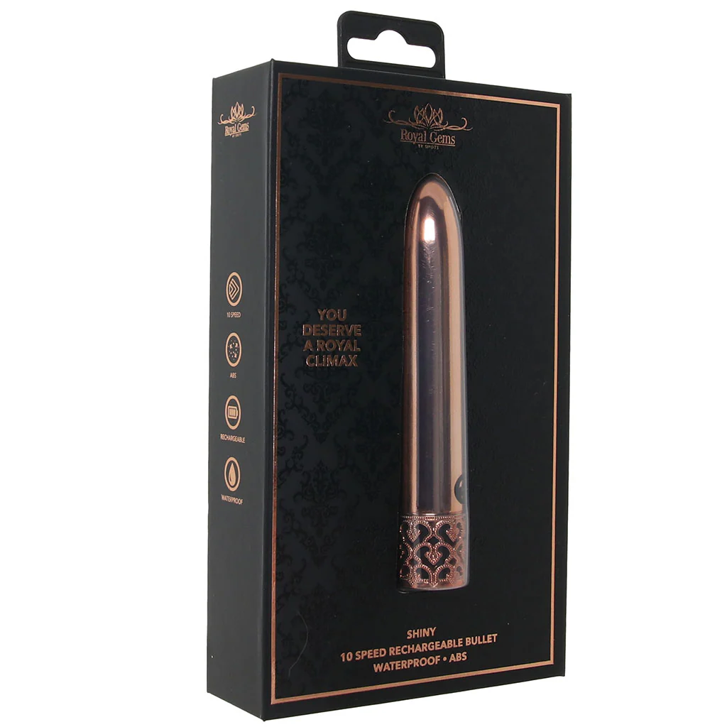 Royal Gems Shiny Bullet Vibe in Rose Gold - Image 9