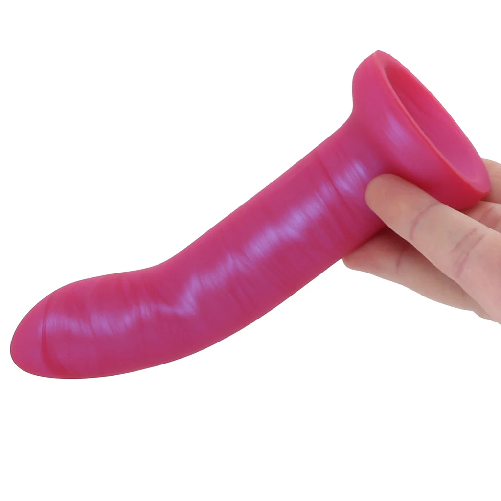Royals Charlie 5 Inch Soft Silicone Dildo in Pink - Image 4
