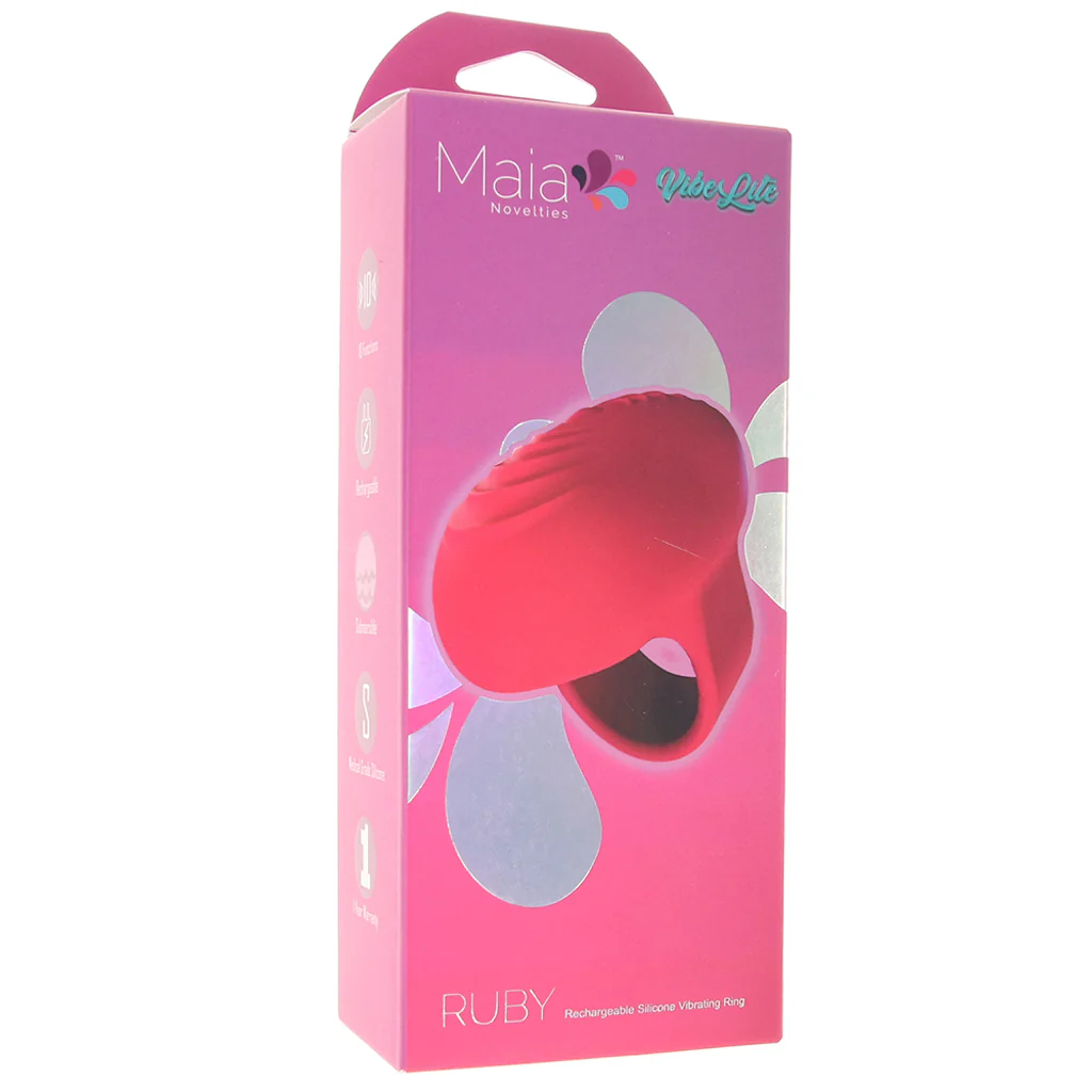 Ruby Silicone Ring Vibe - Image 6