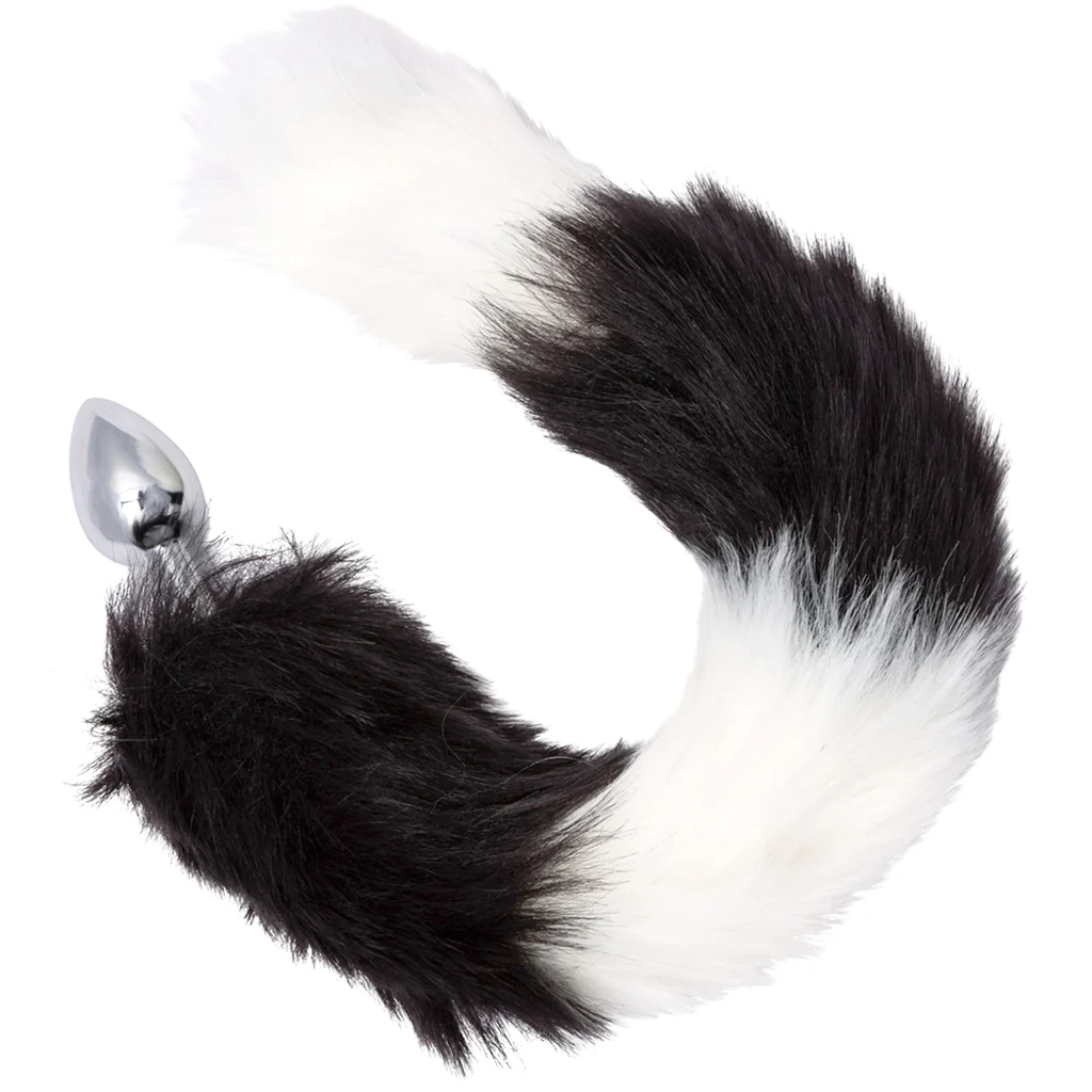 Running Wild Black & White Tail Plug - Image 3