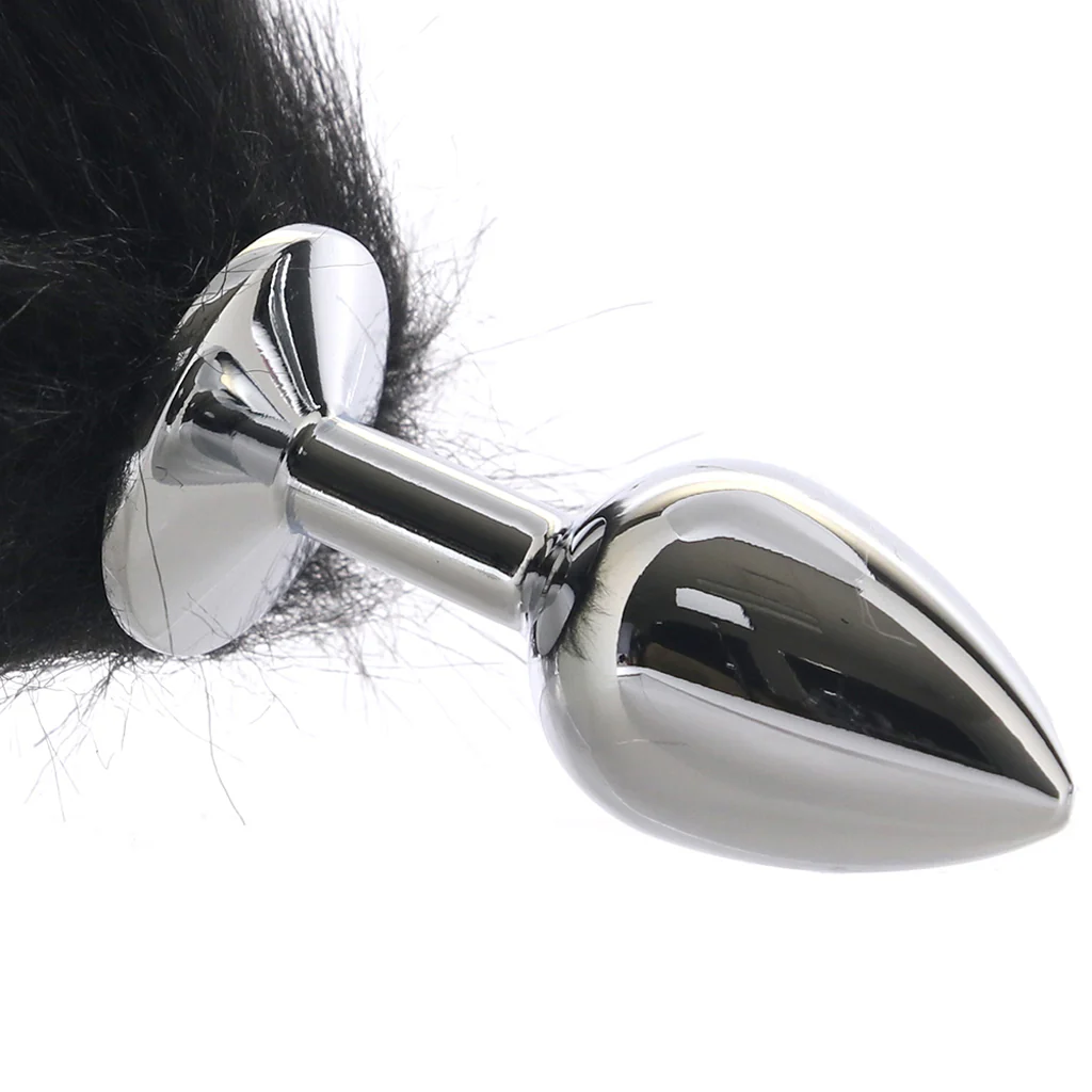 Running Wild Black & White Tail Plug - Image 4