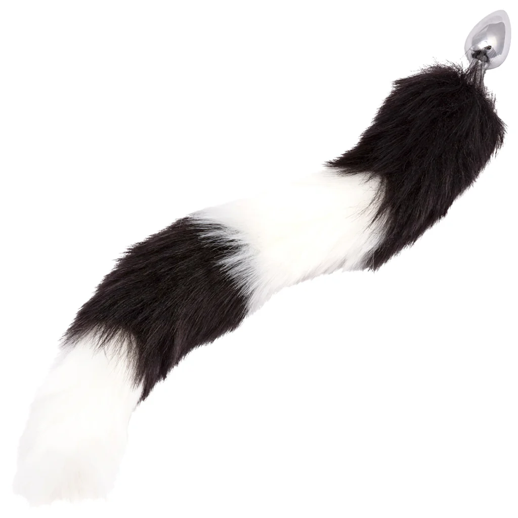 Running Wild Black & White Tail Plug - Image 5