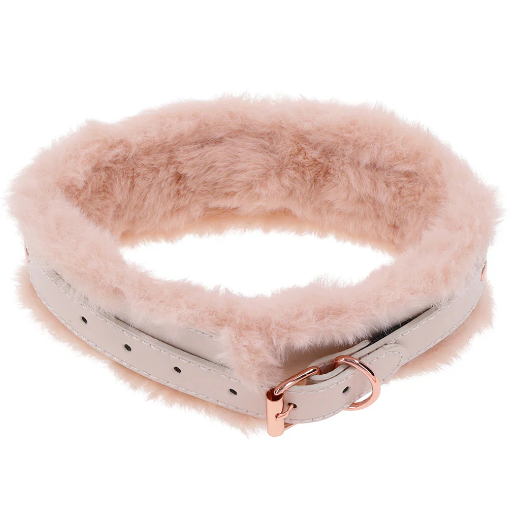 S&M Peaches 'n CreaMe Fur Collar and Leash - Image 7