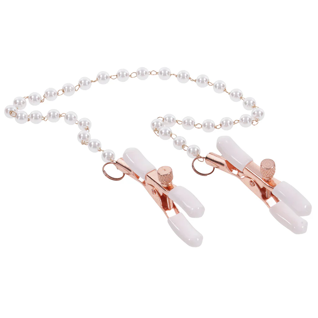 S&M Peaches 'n CreaMe Pearl Nipple Clamps - Image 2