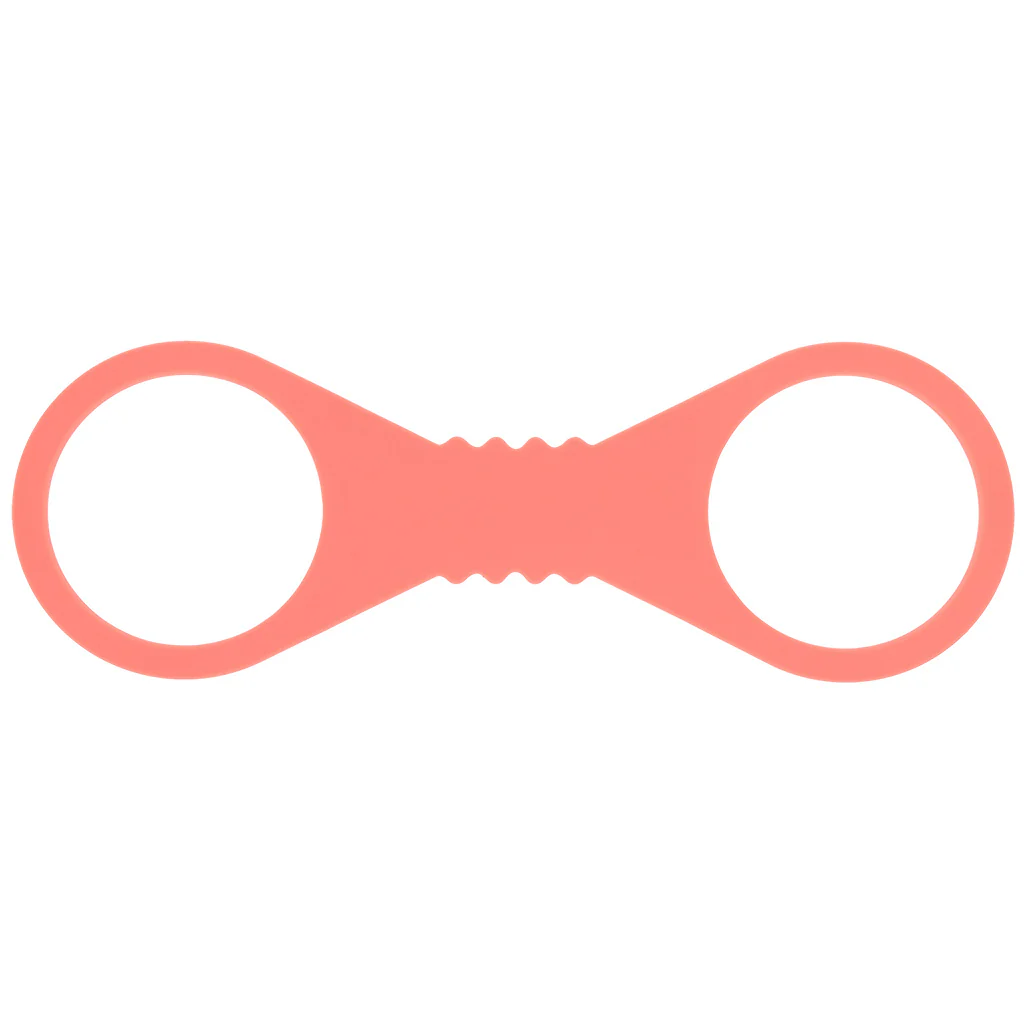 S&M Peaches 'n CreaMe Silicone Cuffs in Large - Image 2