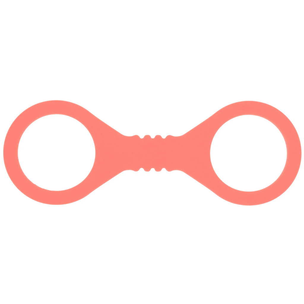 S&M Peaches 'n CreaMe Silicone Cuffs in Small - Image 2