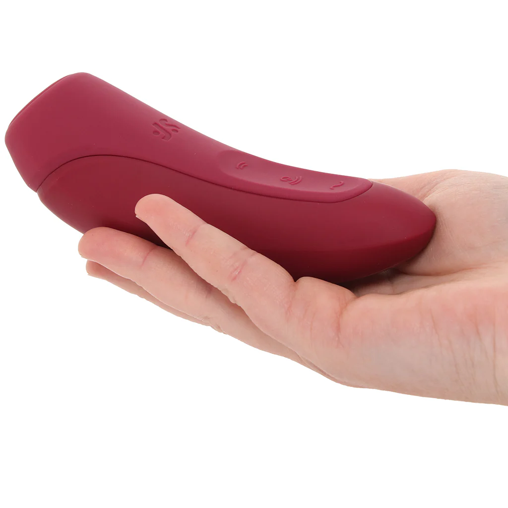 Satisfyer Curvy 1+ Air Pulse Stimulator in Rose Red - Image 4