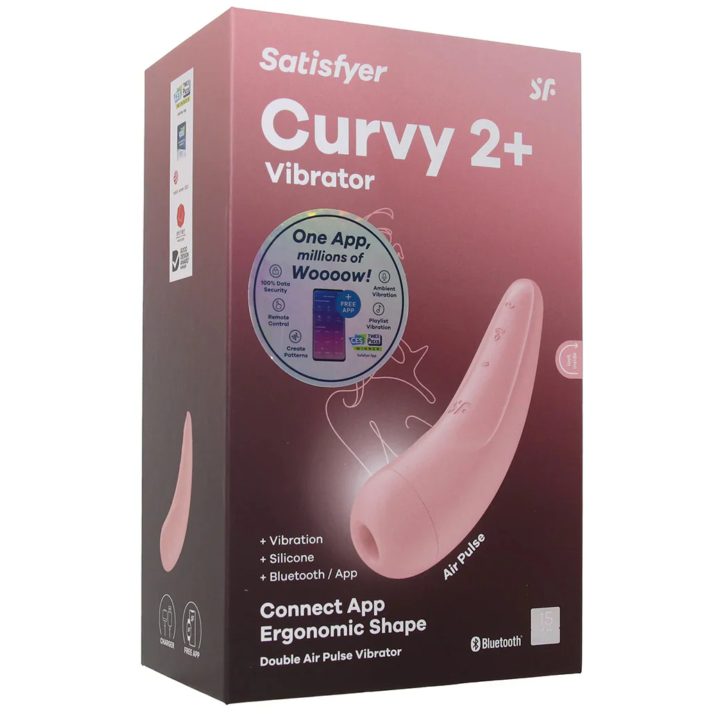 Satisfyer Curvy 2+ Air Pulse Stimulator in Pink - Image 9