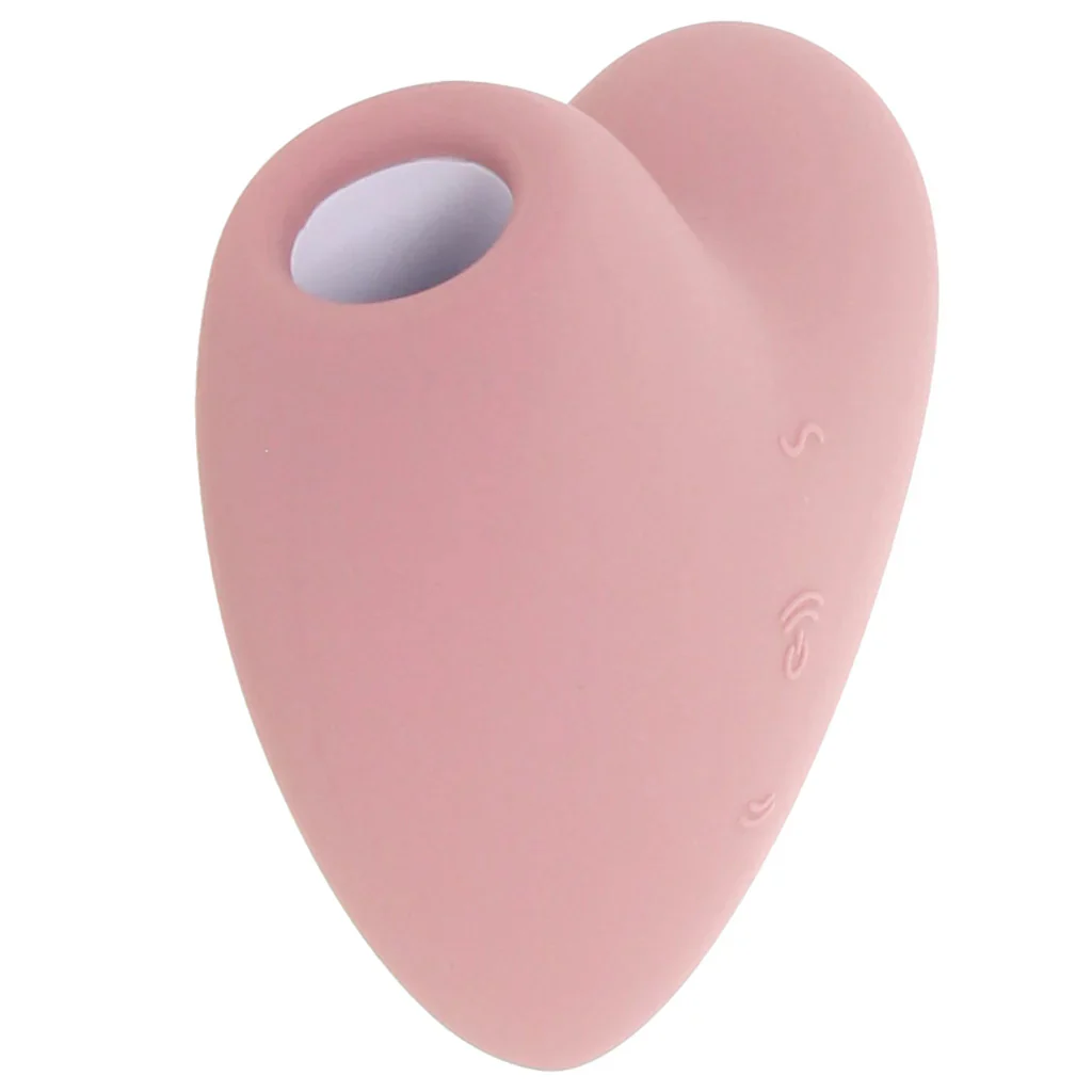 Satisfyer Cutie Heart Air Pulse Stimulator in Light Red - Image 6