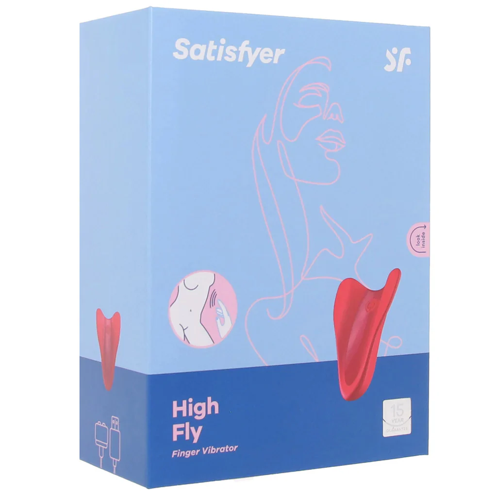 Satisfyer High Fly Finger Vibe in Red - Image 9