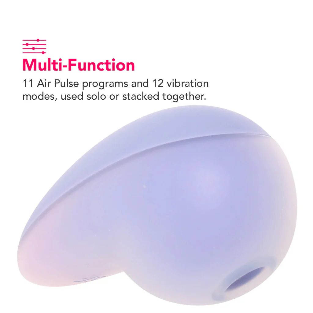 Satisfyer Pixie Dust Double Air Pulse Vibe in Violet & Pink - Image 3