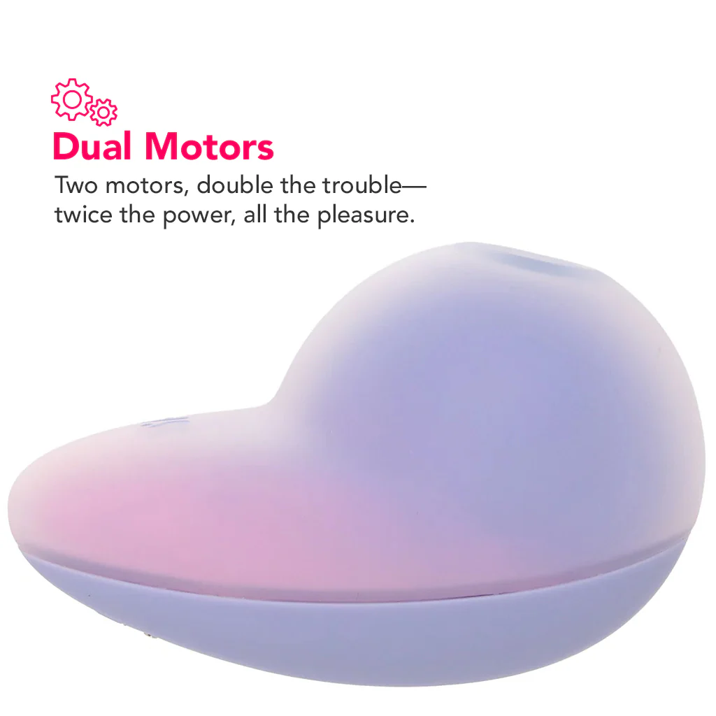 Satisfyer Pixie Dust Double Air Pulse Vibe in Violet & Pink - Image 5