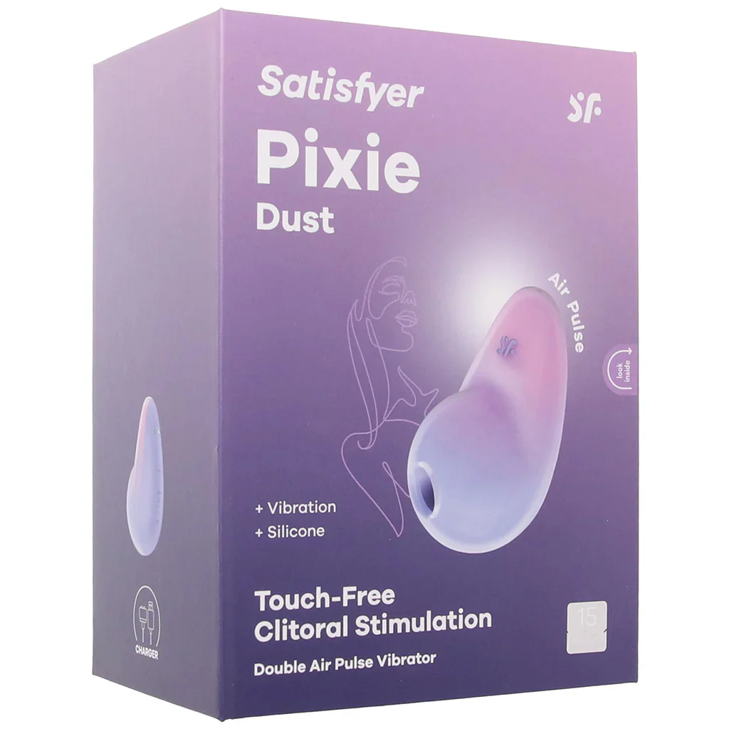 Satisfyer Pixie Dust Double Air Pulse Vibe in Violet & Pink - Image 9