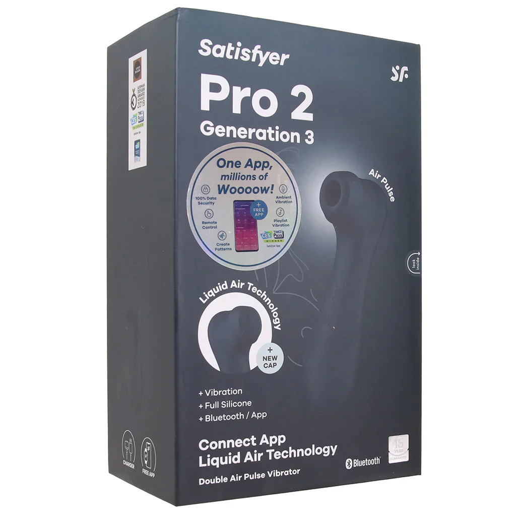 Satisfyer Pro 2 Gen 3 Double Air Pulse App Vibe in Grey - Image 9