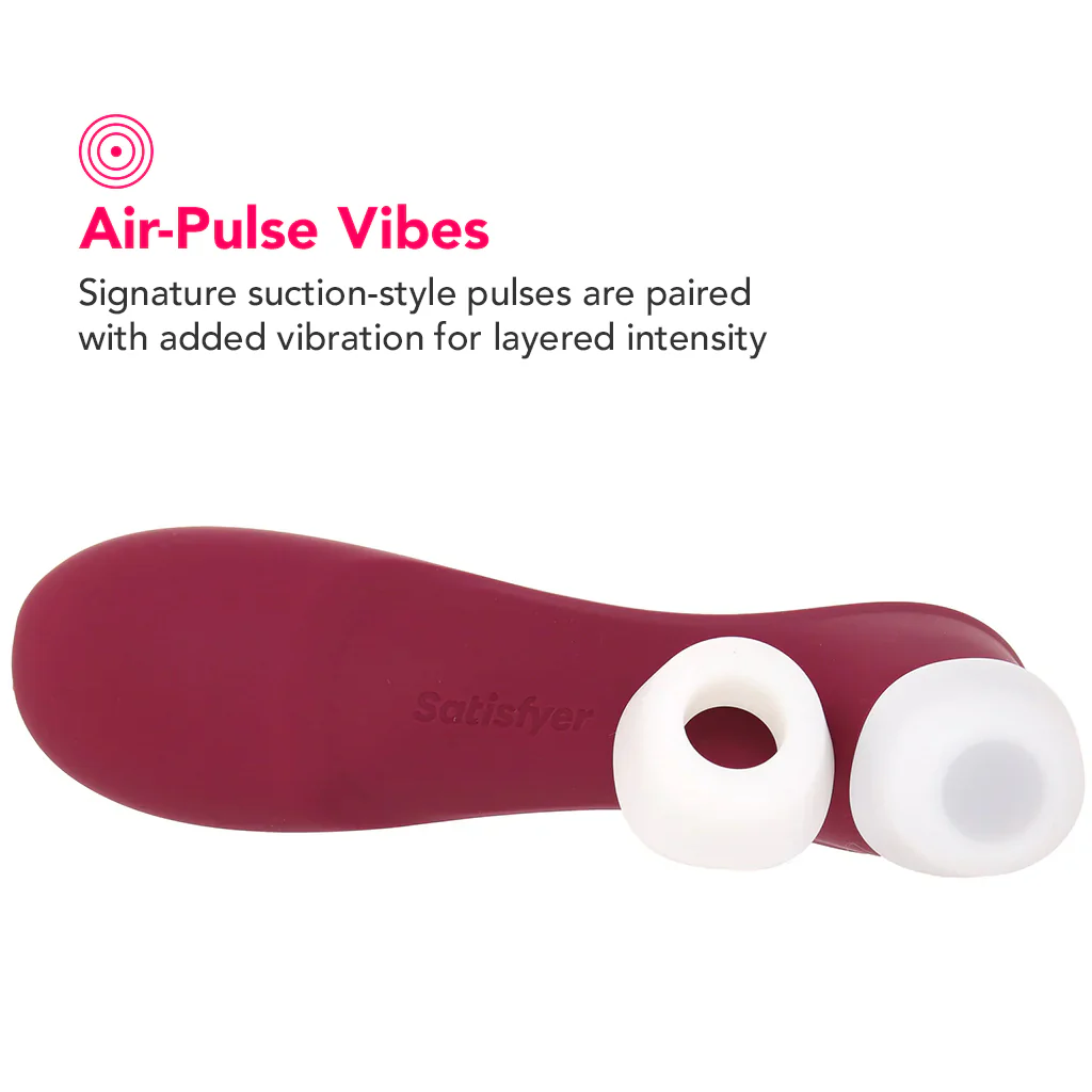 Satisfyer Pro 2 Gen 3 Double Air Pulse App Vibe in Wine - Image 2