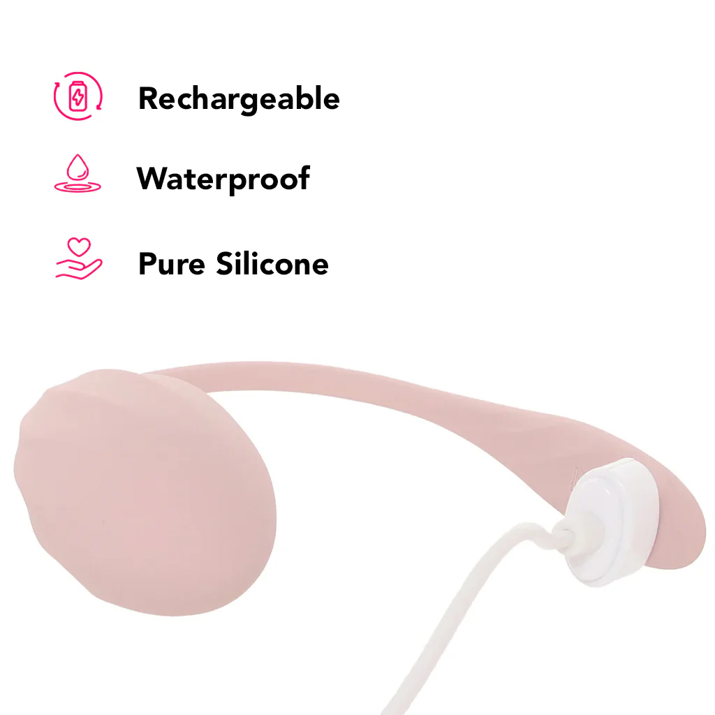 Satisfyer Ribbed Petal Wearable Vibe in Rose - Image 7