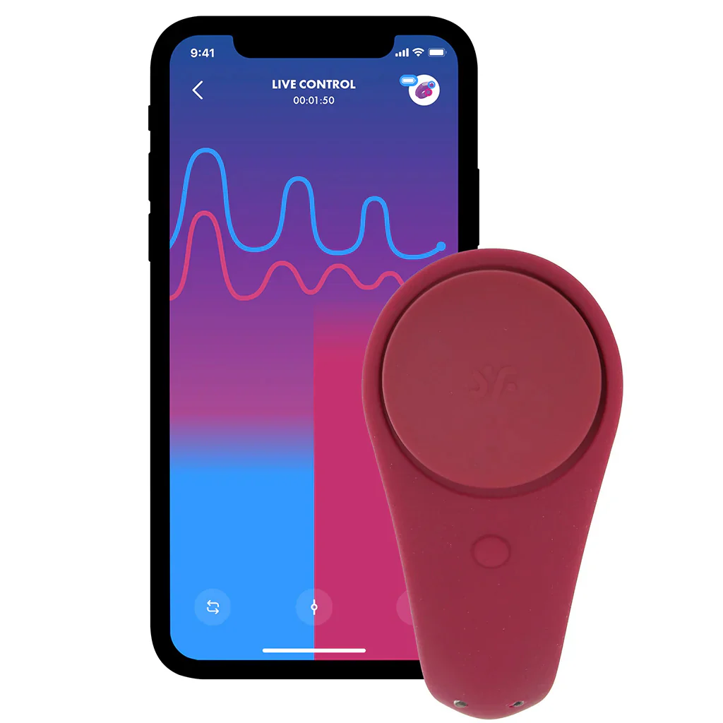 Satisfyer Sexy Secret Panty Vibe in Merlot - Image 9