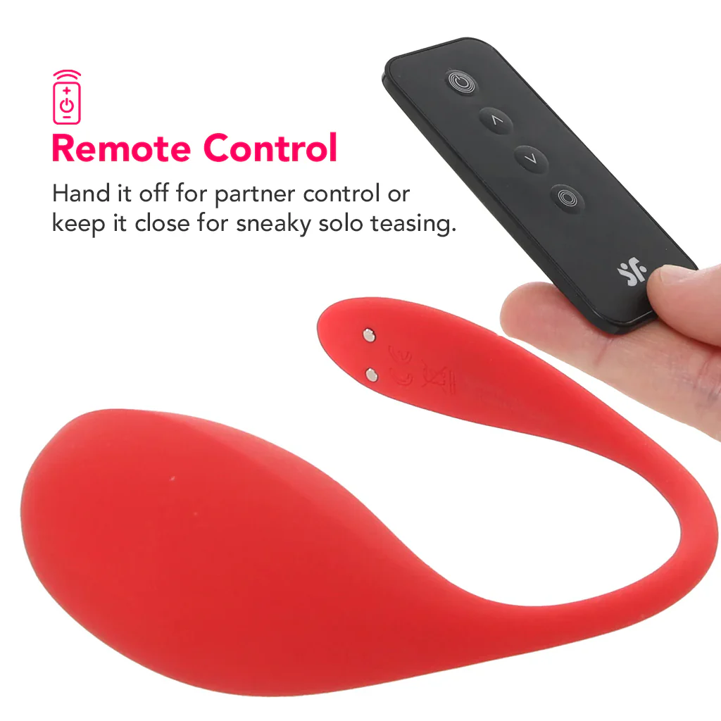Satisfyer Shiny Petal Wearable Vibe in Red - Image 3
