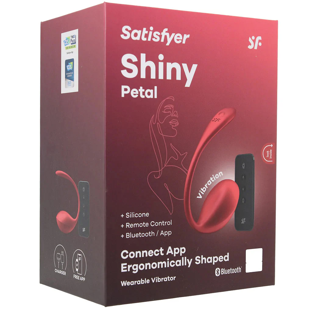 Satisfyer Shiny Petal Wearable Vibe in Red - Image 9