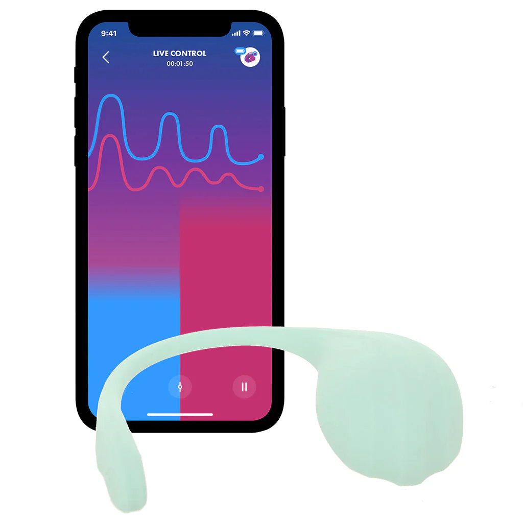 Satisfyer Smooth Petal Wearable Vibe in Mint - Image 3