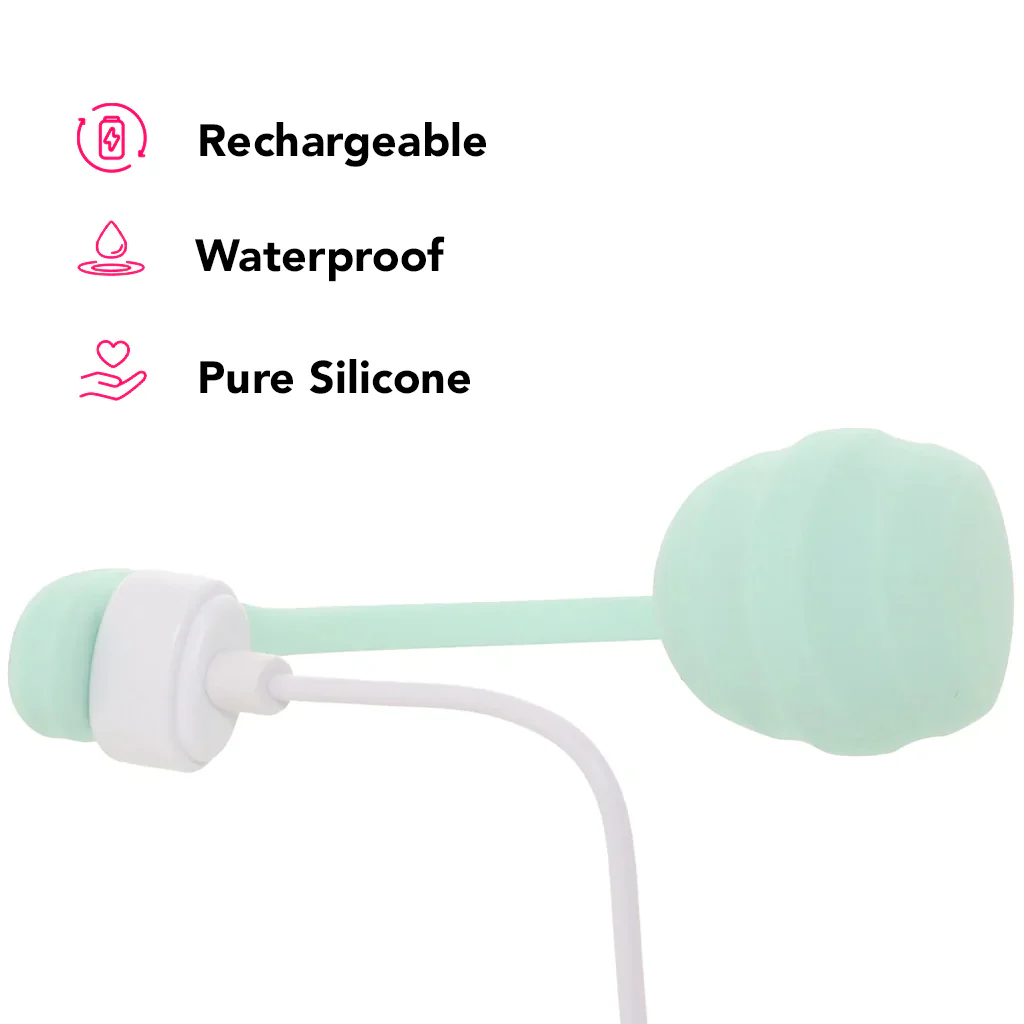 Satisfyer Smooth Petal Wearable Vibe in Mint - Image 7