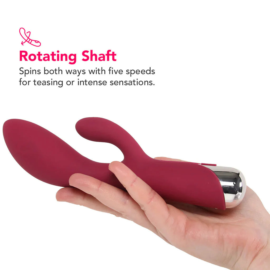 Satisfyer Spinning Rabbit 1 Vibe in Red - Image 4