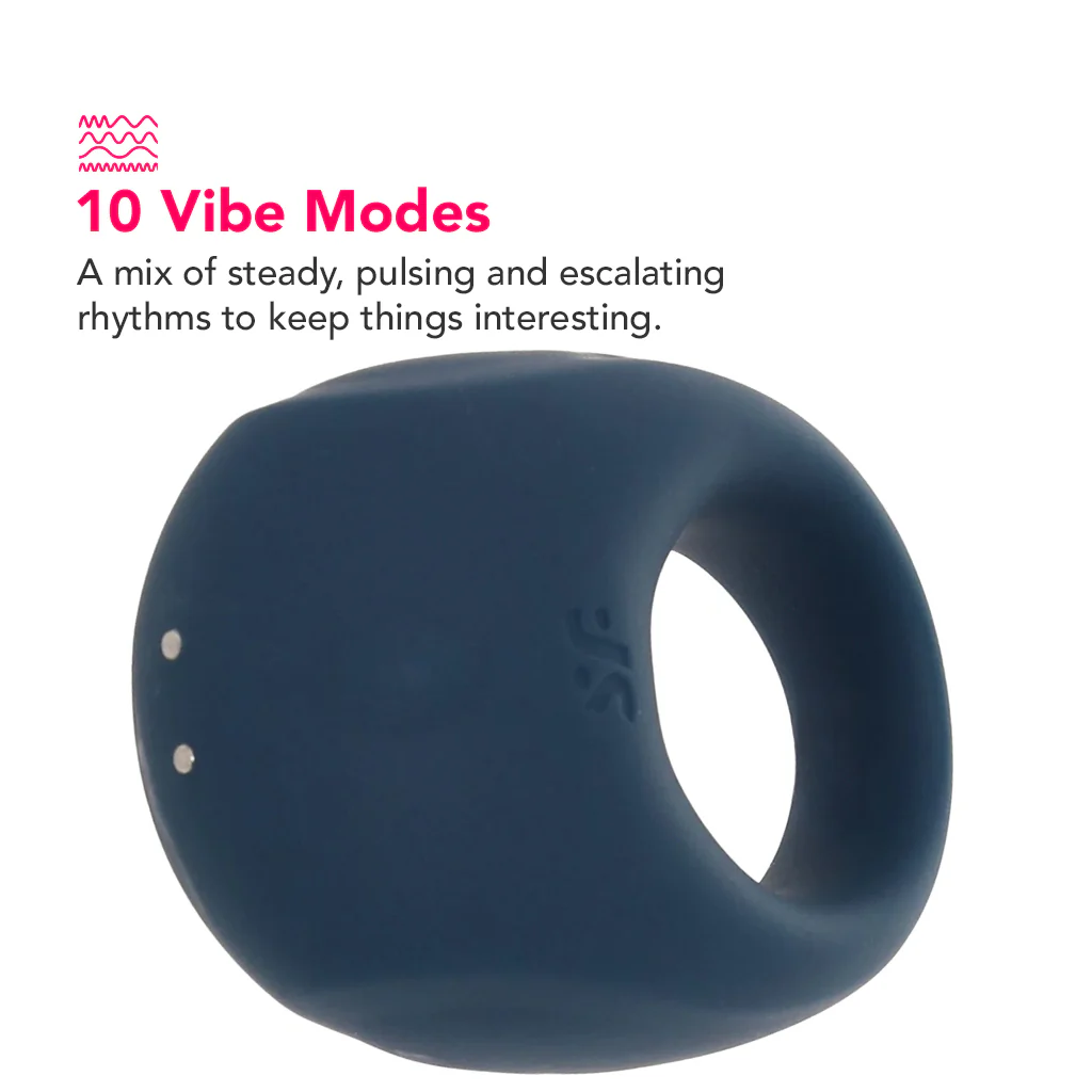Satisfyer Strong One Ring Vibe in Blue - Image 3