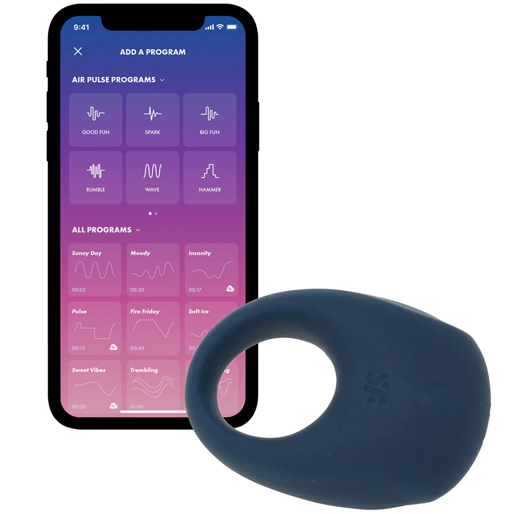 Satisfyer Strong One Ring Vibe in Blue - Image 5