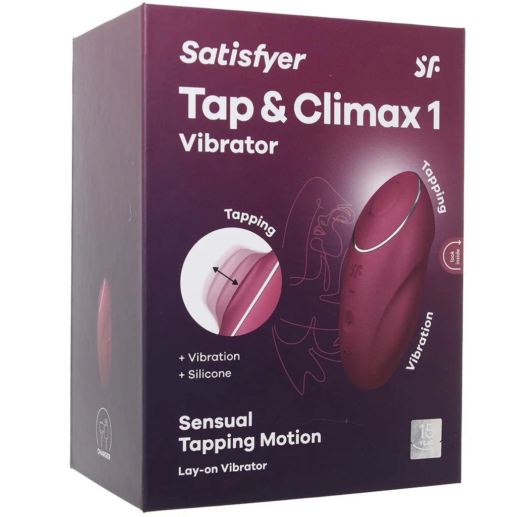 Satisfyer Tap & Climax 1 Tapping Vibe in Red - Image 9