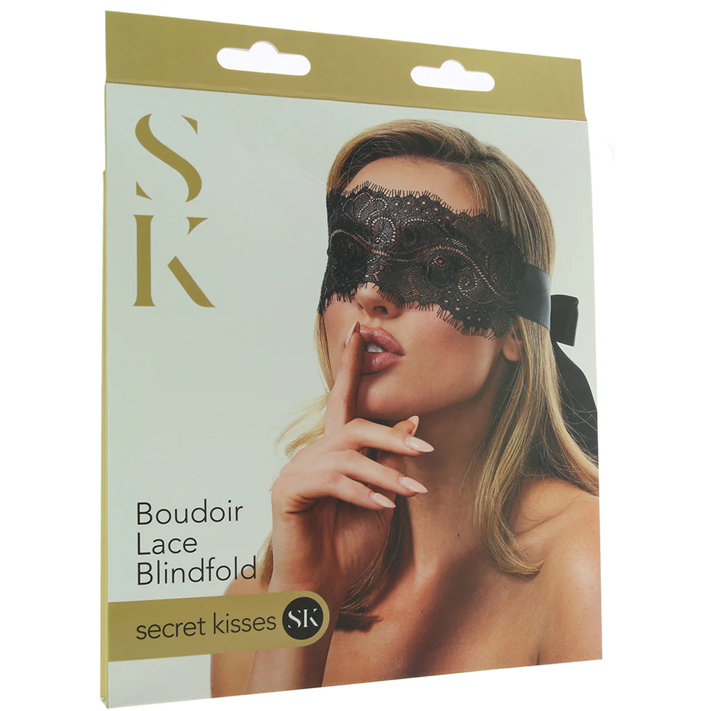 Secret Kisses Boudoir Lace Blindfold - Image 4