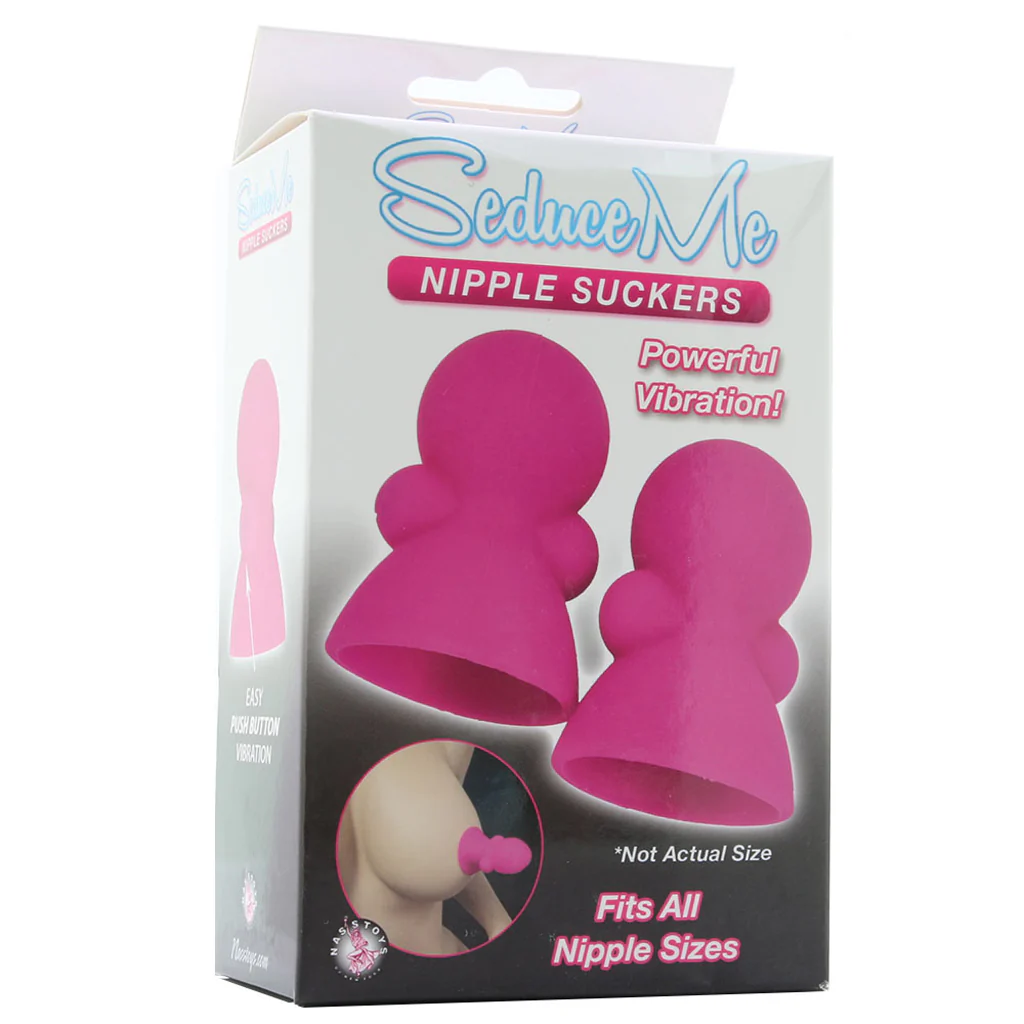 Seduce Me Vibrating Nipple Suckers in Pink - Image 6