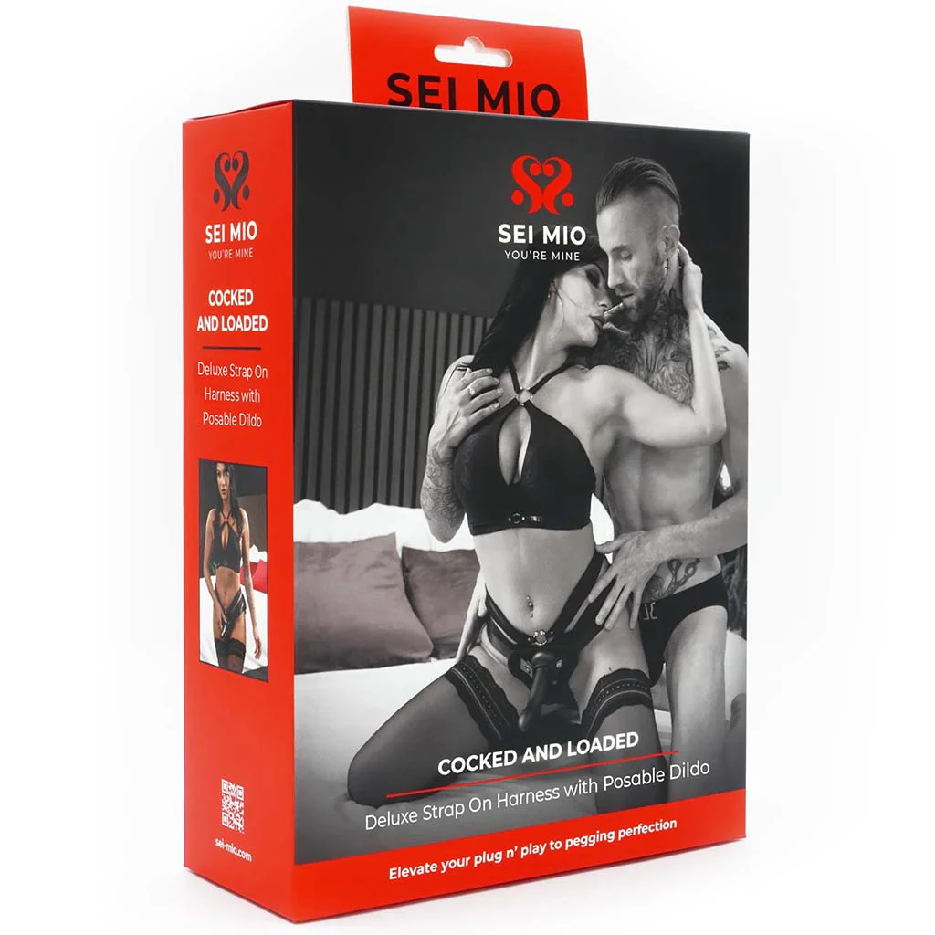 Sei Mio Cocked and Loaded Strap-On with Posable Dildo - Image 9