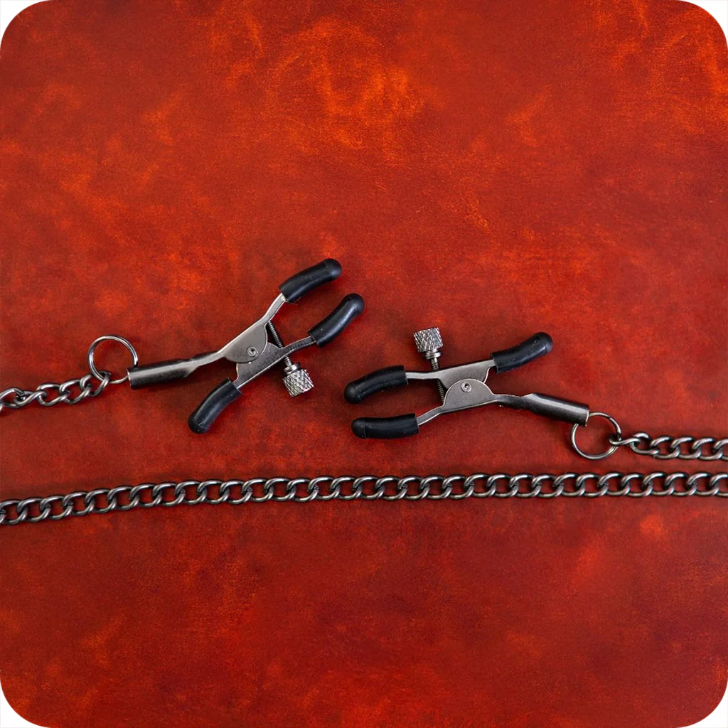 Sei Mio Nip & Tug Chained Nipple Clamps - Image 5