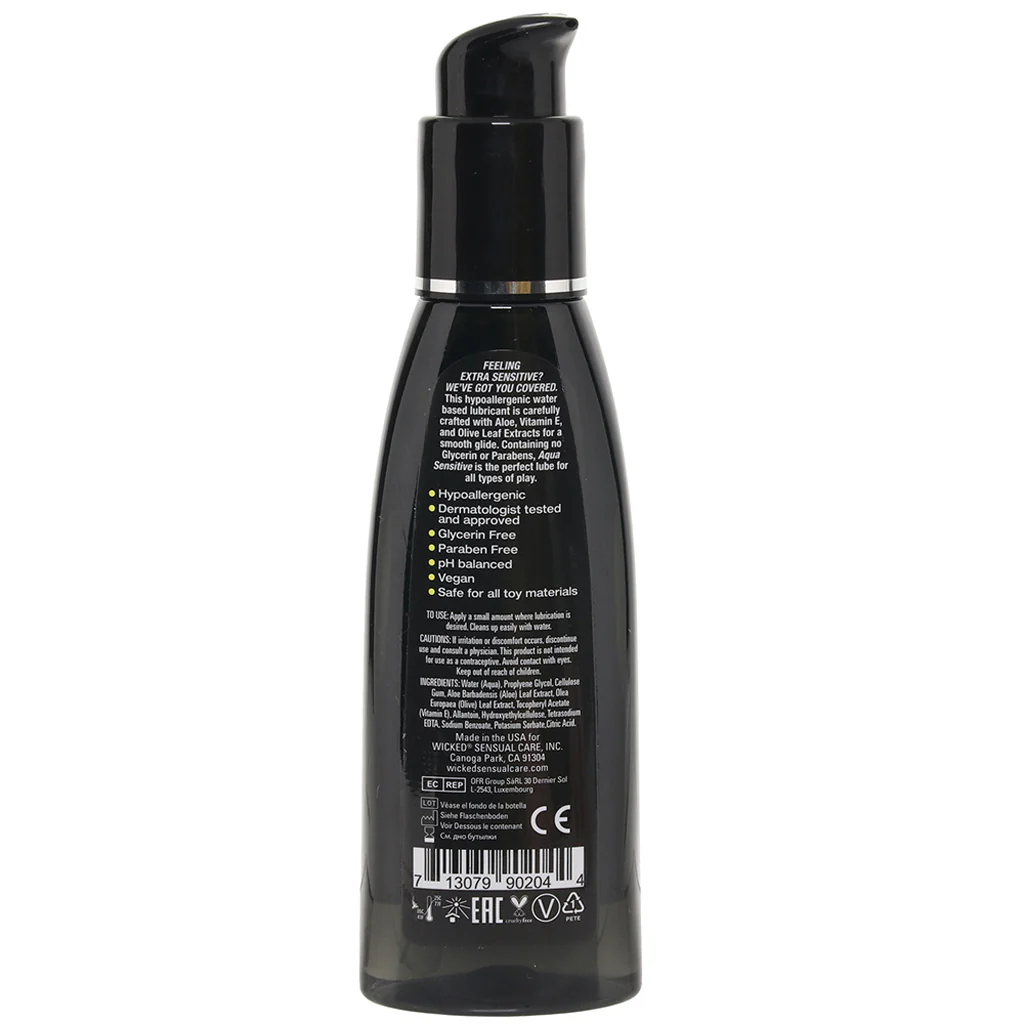 Aqua Sensitive Hypoallergenic Lube 4oz/120ml - Image 6