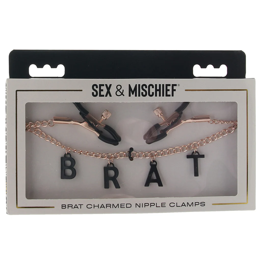 Sex & Mischief Brat Charmed Nipple Clamps - Image 6