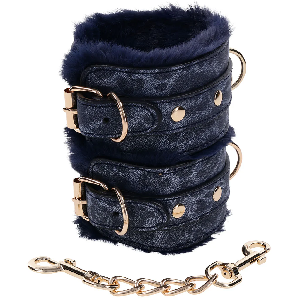 Sex & Mischief Cougar Fur Handcuffs - Image 5