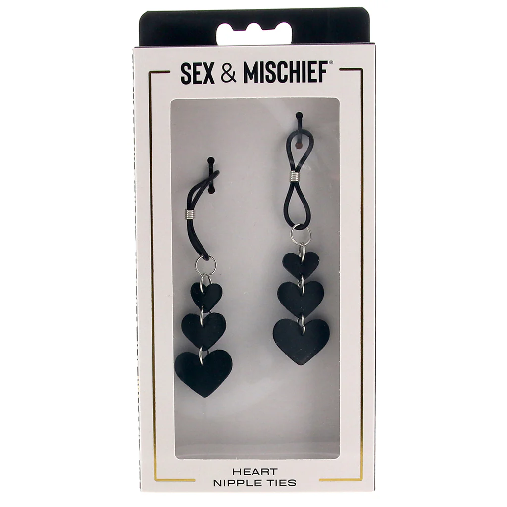 Sex & Mischief Heart Nipple Ties - Image 6