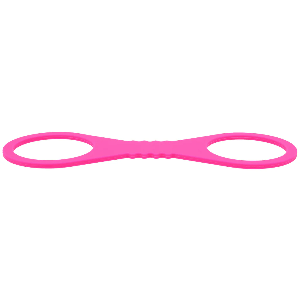 Sex & Mischief Hot Pink Silicone Cuffs in Large - Image 5