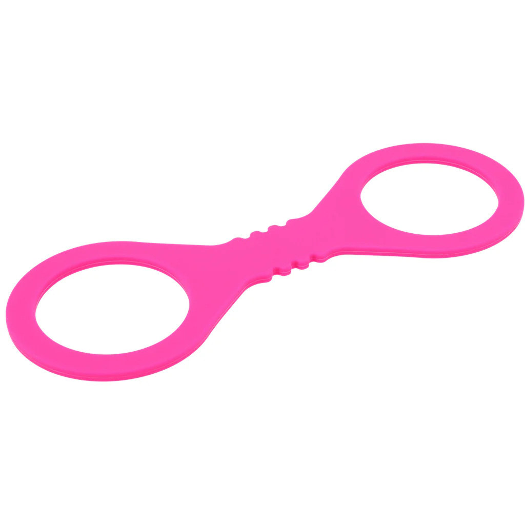 Sex & Mischief Hot Pink Silicone Cuffs in Small - Image 2