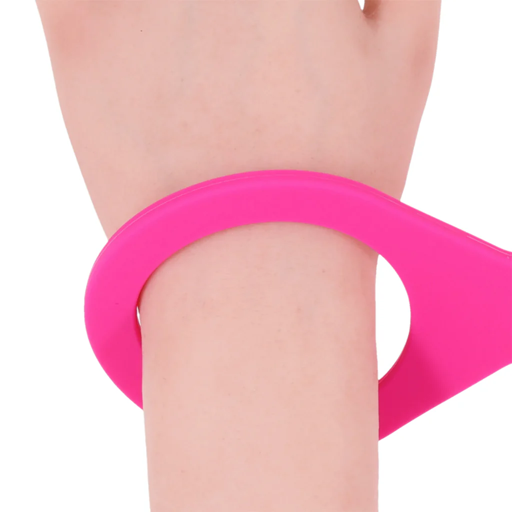 Sex & Mischief Hot Pink Silicone Cuffs in Small - Image 8