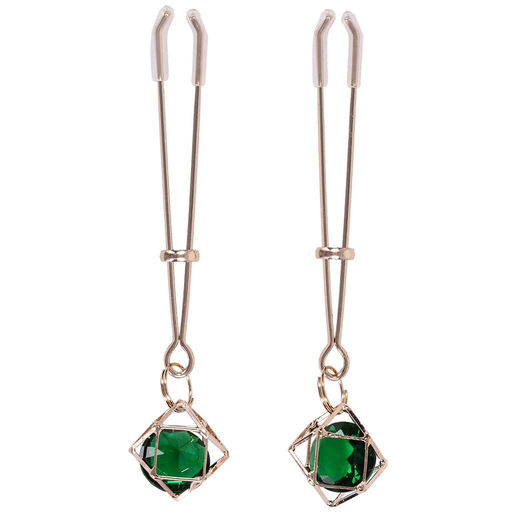 Sex & Mischief Indica Crystal Nipple Clips - Image 2